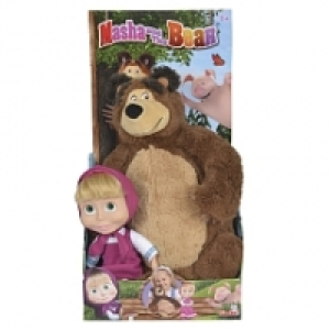 Masha 23cm + Peluche Michka 43cm