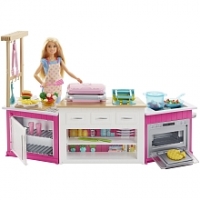 Toysrus  Barbie - Coffret cuisine à modeler
