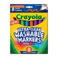 Toysrus  Crayola - 8 Gros crayons ultra lavables