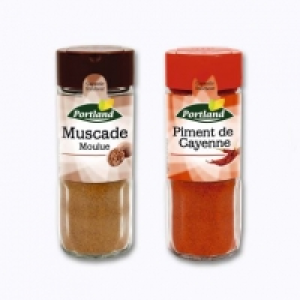 Portland® Piment de Cayenne ou muscade moulue