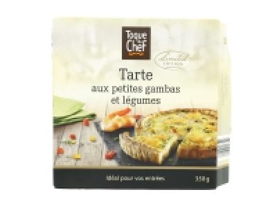 Tarte aux petites gambas et légumes grillés 2.99 €