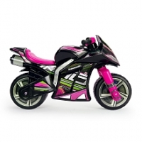 Toysrus  Injusa - Moto Trotteur - Racing Kawasaki - Rose