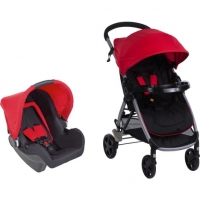 Auchan Safety First SAFETY FIRST Poussette duo Stopn Go rouge