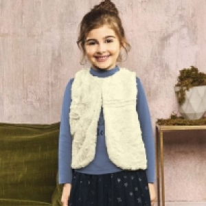 Aldi Pocopiano Girl® Gilet aspect fourrure