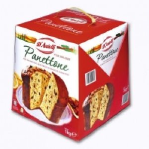 Aldi Dantelli® Panettone aux raisins et écorces dorange confites