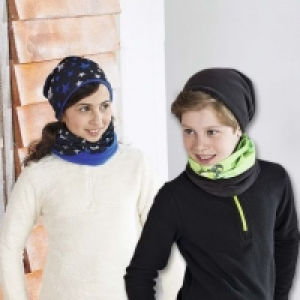 Active Touch Kids® Bonnet réversible avec foulard pour enfant