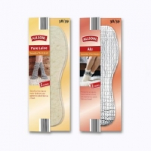 Aldi Allsohl® Lot de 2 paires de semelles hiver