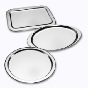 Home Creation Living® Plat de service en acier inoxydable