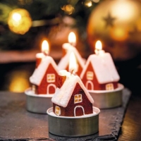 Aldi Living Art® Bougies figurines de Noël