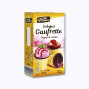 Aldi Véritable Délice® 16 Gobelets en gaufrette