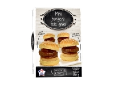 Mini burgers au foie gras de canard 6.79 €