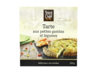 Tarte aux petites gambas et légumes 2.99 €