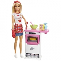 Toysrus  Poupée Barbie - Coffret Pâtisserie