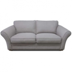Canapé fixe 3 places en tissu LONDON coloris beige