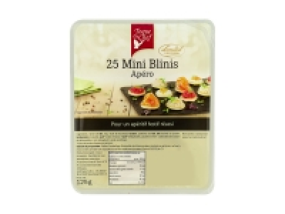 25 mini blinis apéro 1.19 €