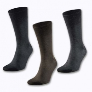 Enrico Mori® Lot de 2 paires de chaussettes laine et soie homme
