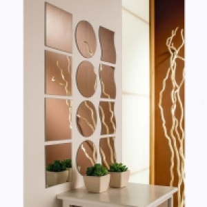 Lot de 4 miroirs adhésifs