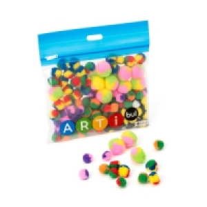 Moyenne pochette pompons Arc-en-ciel 2.79 €