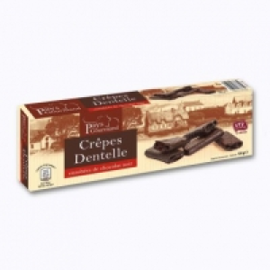 Pays Gourmand® Crêpes dentelle enrobées de chocolat noir