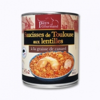 Aldi Pays Gourmand® Saucisses de Toulouse aux lentilles