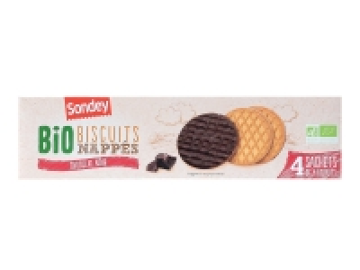 Biscuits nappés chocolat Bio 1.19 €