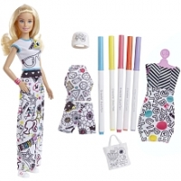 Toysrus  Poupée Barbie - Barbie Crayola Style Coloriage