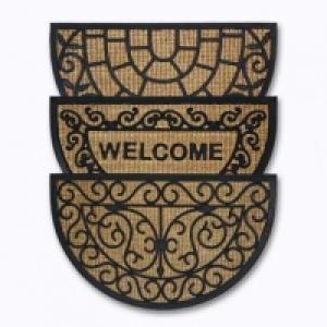 Home Creation® Tapis coco en demi-lune