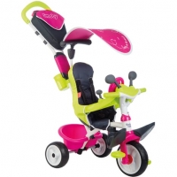 Auchan Smoby SMOBY Tricycle baby driver confort rose