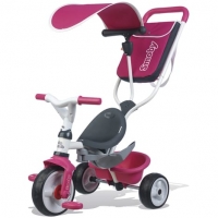 Auchan Smoby SMOBY Tricycle baby balade 2 Rose