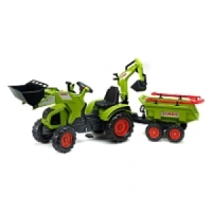 Falquet - Tractopelle excavatrice Claas Axos à pédales + Pelle + Remor 139.99 €