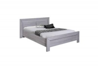 Darty  Cadre de lit + tête de lit 160200 gris clair - papeete