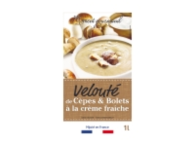 Velouté de cèpes et bolets à la crème fraîche 1.59 €