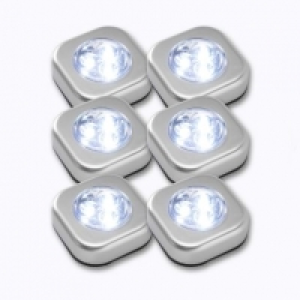 Light Zone® 6 Lampes LED à bouton poussoir