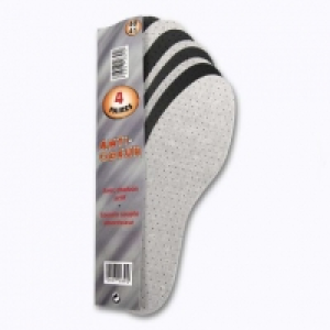 Lot de 4 paires de semelles « anti-odeur »