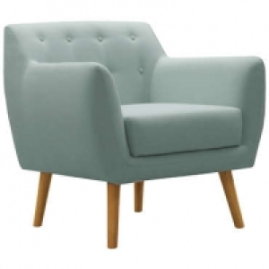 Conforama  Fauteuil en tissu Stockholm 2 coloris vert clair