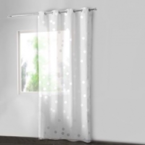 Home Creation® Rideau en voile motifs floqués