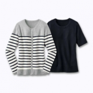 Up2fashion® Ensemble t-shirt et gilet