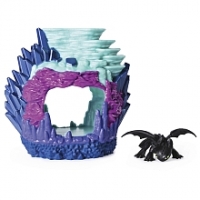 Toysrus  Coffret Figurine avec tanière - Dragons 3 - Krokmou