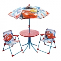 Toysrus  Cars - Set de jardin (Table + 2 Chaises + 1 Parasol)