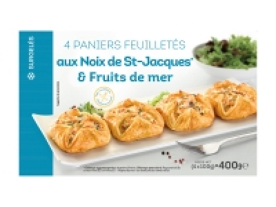4 paniers feuilletés