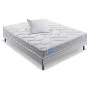 Conforama  Matelas + sommier mousse 140x190 cm + 2 oreillers