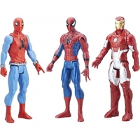 Auchan Hasbro HASBRO Pack de 3 figurines Marvel Titan - 30 cm - Spiderman Homecoming