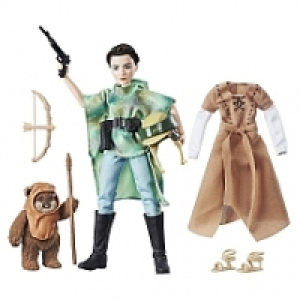 Star Wars Destiny - Poupée Aventurière Leia et Peluche Ewok