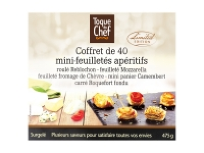 40 mini feuilletés apéritifs au fromage 3.79 €
