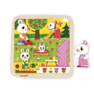 Toysrus  Janod - Chunky Puzzle Bois Jardin 5 pcs