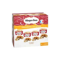 Spar Haagen Dazs Mini cups - Mini pot glacé - Macadamia nut brittle - x4 348g