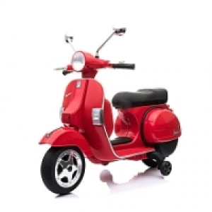 RunRun Toys - Scooter Électrique 12V - Vespa - Rouge