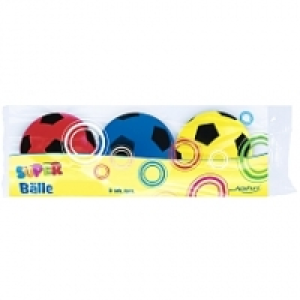 Lot de 3 balles de soft football 7 cm