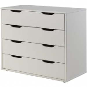 Commode 4 tiroirs en pin massif WOODY, 2 coloris 249.00 €