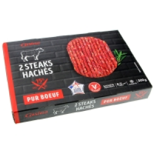 Steaks hâchés - Pur buf - 15% m.g. 2x100g 3.15 €